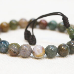 Moss Agate Wrist mala