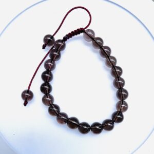 Smoky Quartz bracelet / 8mm Adjustable/unisex
