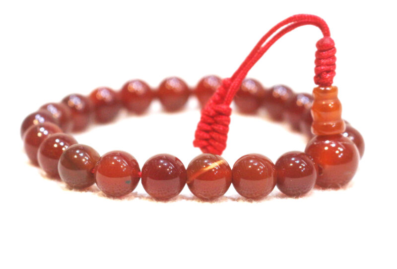 Carnelian Gemstone wrist Mala