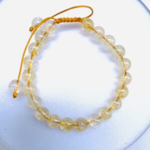 Citrine bracelet /8mm round beads /handmade