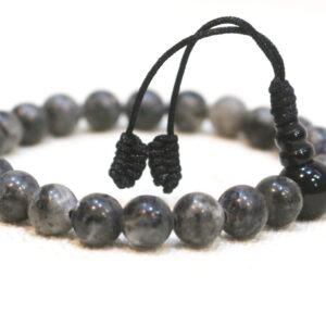 Larvikite Gemstone Wrist mala 8mm