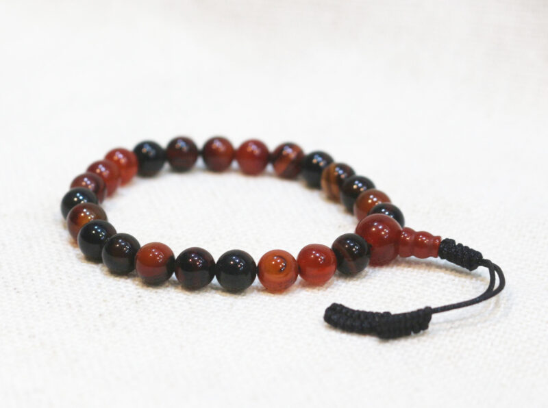 Fire agate wrist stone mala bracelets 8mm - Image 2