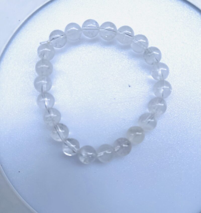 Clear Quartz Bracelet /8mm crystal beads - Image 2
