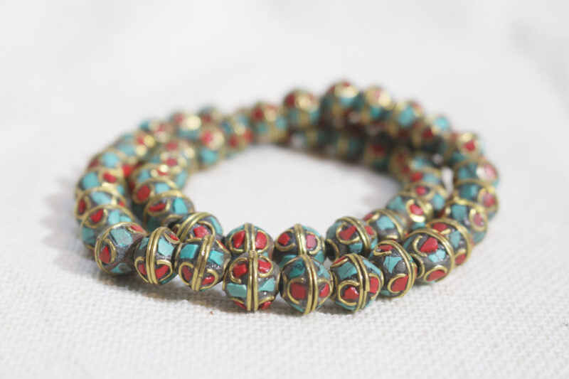 Nepalese handmade Brass Beads 017 - Image 2