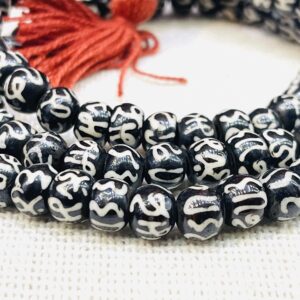 Om mane padme hum /8mm bone necklace