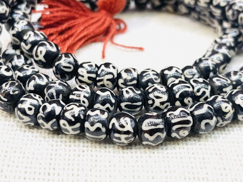 Om mane padme hum /8mm bone necklace