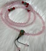 Rose Quartz prayer beads mala