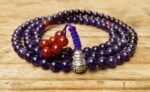 Amethyst 108 beads prayerbead mala/Handmade In Nepal