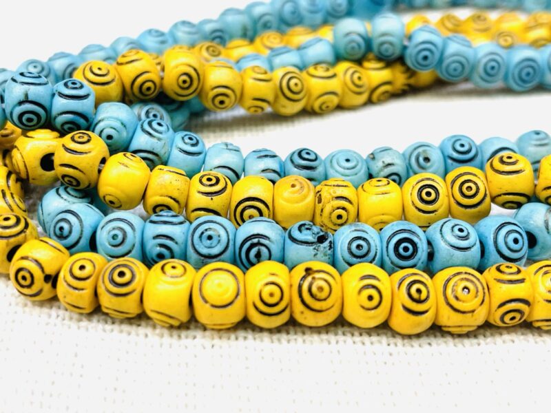 Buddha eye bone / 8mm bone mala - Image 3