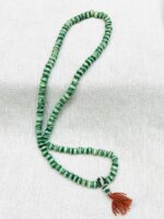 Bone beads / 10mm  green line