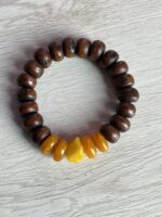 Bodhi seed Bracelets with Amber