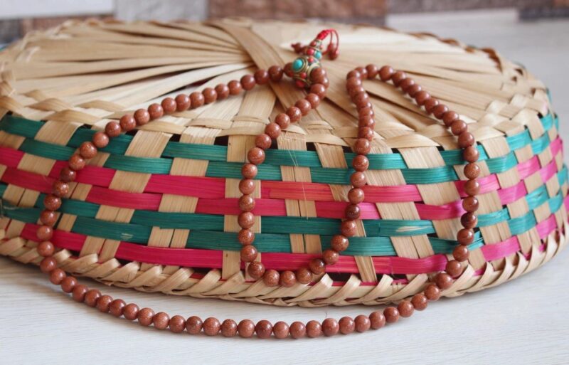 Sunstone Mala Necklace/prayer beads 108 Nepal/Tibetan Beads Stone - Image 4