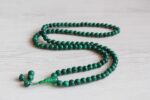 Green Jade stone /Mala Necklace /108 prayer beads Nepal
