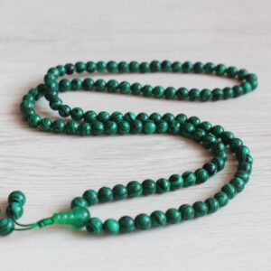 Green Jade stone /Mala Necklace /108 prayer beads Nepal