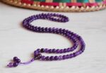 Amethyst Japa mala /Necklace 108 beads /Hand made in Nepal